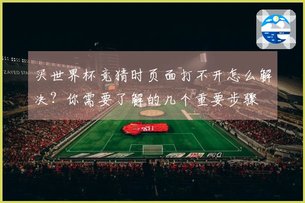 买世界杯竞猜时页面打不开怎么解决？你需要了解的几个重要步骤